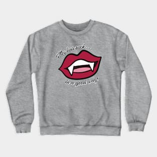 Vampire Lips Suck Crewneck Sweatshirt